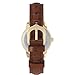 Timex Women's Easy Reader 25mm Watch – Gold-Tone Case White Dial with Honey Brown Croco Leather Strap