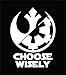 Star Wars Choose Wisely Decal Vinyl Sticker|Cars Trucks Walls Laptop|WHITE|5.5 In|KCDKCD372