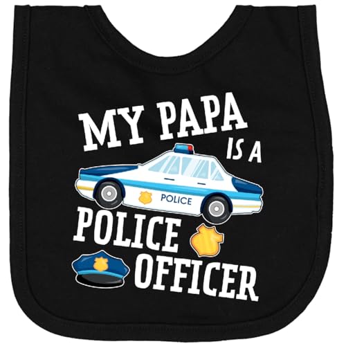 inktastic My Papa Is a Police Officer Newborn Bib