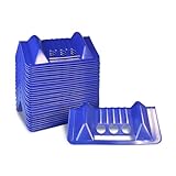 JUCHEN 30Packs Flatbed Edge Protector, Cargo Corner Protector, Protects Cargo Edges from Wear and Tear（Blue）