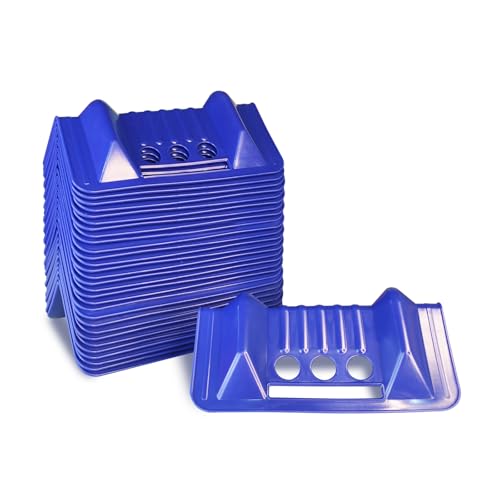 JUCHEN 30Packs Flatbed Edge Protector, Cargo Corner Protector, Protects Cargo Edges from Wear and Tear（Blue）