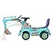 Excavatrice Siège Avec Lumière Et Son Pour Les Petits, Excavatrice Voiture Pour Enfants PP Matériau De Ritz Pelle De Sable Électrique véhicule pour enfants avec plage lame seaut (3-5 Ans),Bleu