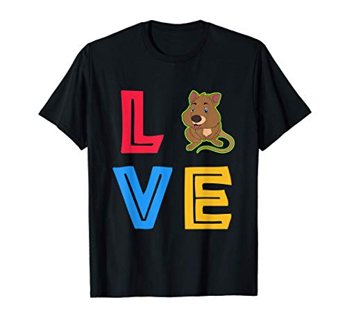 Zoo Keeper Valentines Day Gift Australian Animal Love Quokka T-Shirt
