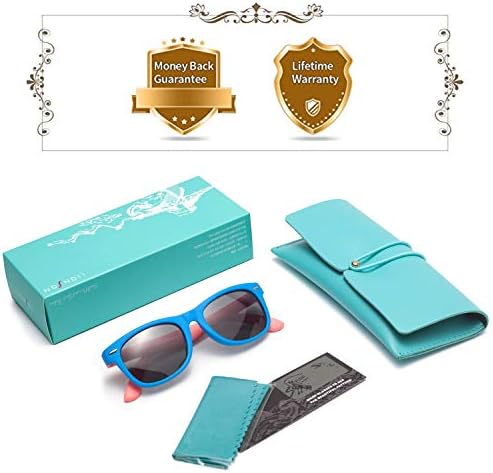 LianSan Rubber Polarized Sunglasses 100% UV 400 protection Unbreakable Flexible safety for Baby Children Girls Boys Age 3-12