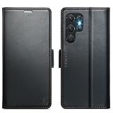 Tenifly for Samsung Galaxy S22 Ultra Case Wallet with RFID Blocking Card Holder, PU Leather Kickstand Protective Flip Phone Cover Fit for Galaxy S22 Ultra 6.8', Black