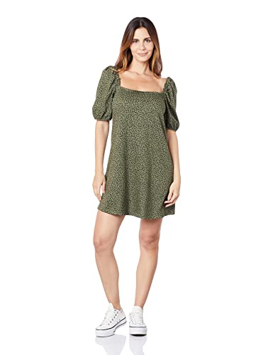 Vestido curto, Feminino, Hering, verde militar, M