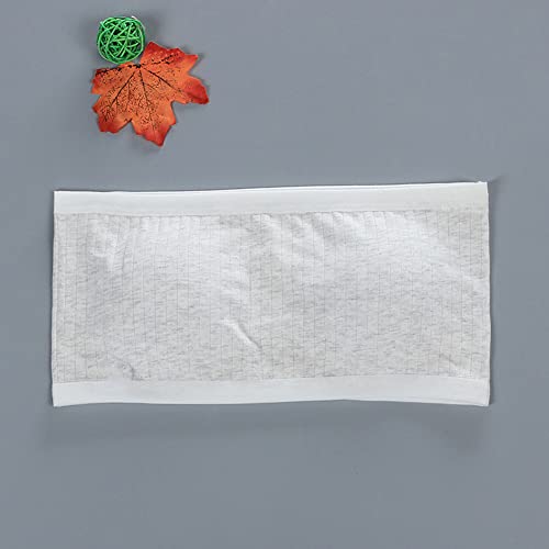EUBUY Pacote com 4 sutiãs para meninas, sem costura, de algodão, sem fio, sutiã bandeau sem alças co