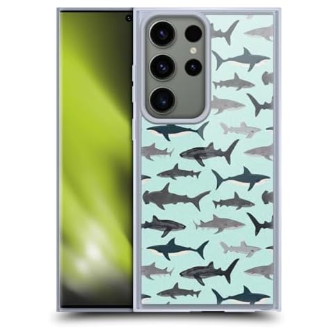 Head Case Designs Andrea Lauren Shark Gel Case for Samsung Galaxy S23 Ultra Cover