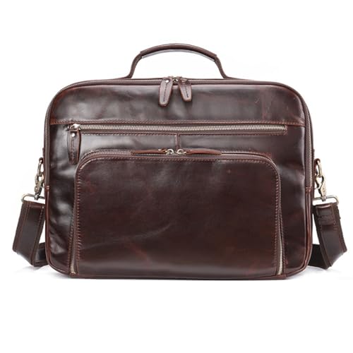 Shoulder Bag Computer Bag Large Capacity Crossbody Bag Retro Briefcase For Men