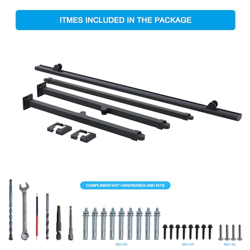PICESA 4 Steps Handrail for Outdoor Steps, Premium Aluminum Alloy Railing Set, Porch Railing Kit,Free Installation Kits Included, Used Under Harsh Weather Conditions,Rust Free for 3-4 Steps，Set of 1 by Picesa - Image 7