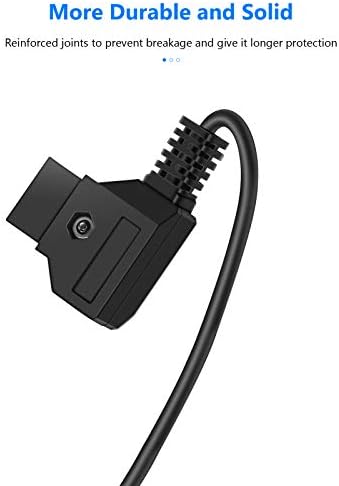 Neewer Cable D-Tap Male to 4-port D-Tap Female Coiled Splitter Cable for V-Mount Battery, Multifunctional Dtap Fourway Splitter with Switch Button/USB Port/8V 12V DC Port for Photography Power