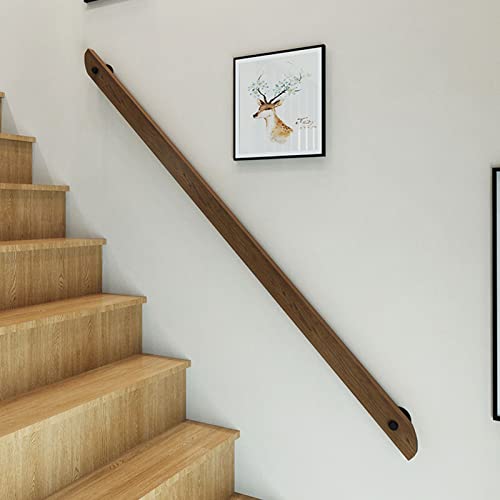 Rambarde d'escalier en bois avec supports muraux pour intérieur - 3