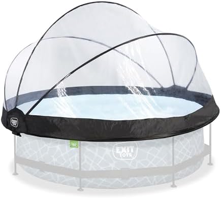 EXIT Toys 10 Foot Round Multifunctional All Weather Cover Pool Dome Enclosure for Outdoor Pools, Compatible w/Clean & Warm Water Frame Pools
