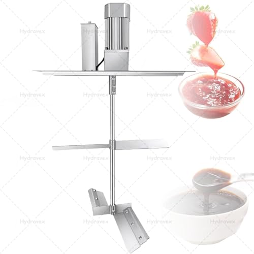 Batidora automática de alimentos con cuchillas raspadoras para preparación de mermeladas, salsas y sopas, acero inoxidable de grado comercial