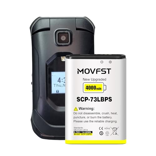 MOVFST SCP-73LBPS Replacement Battery,4000mAh New 0 Cycle High Capacity Battery Compatible for Kyocera DuraXV Extreme E4810 /DuraXE Epic E4830 Verizon Flip Phone