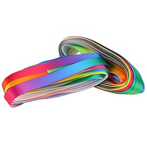 Kleurrijk lint, 10 mm 5-yard lint, voor huwelijksuitnodigingen bruiloft, verjaardagsfeestje lay-out