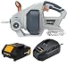 Produktbild Batavia 7063455 Akku Rohrreinigungsspirale 18V Lithium-Ion (Abflussspirale mit LED-Licht, Arbeitslänge 6,8 m, Max. Rohrdurchmesser: 19-50 mm) 1 x 2.0 Ah-Akku + Ladegerät