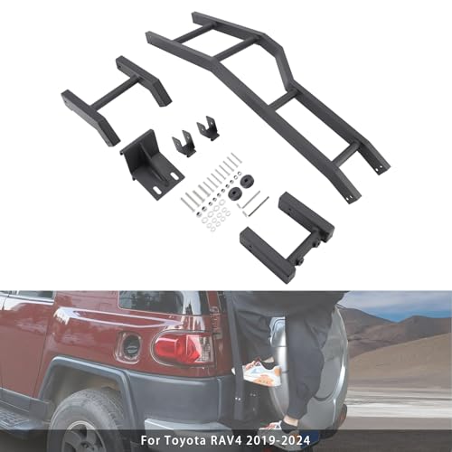 Areyourshop Rear Gate Ladder Kit Left Side Tailgate Step Ladder For Toyota FJ Cruiser 2007 2008 2009 2010 2011 2012 2013 2014 2015 2016-2020 2021, No Need Drilling Any Holes by Areyourshop - Image 9