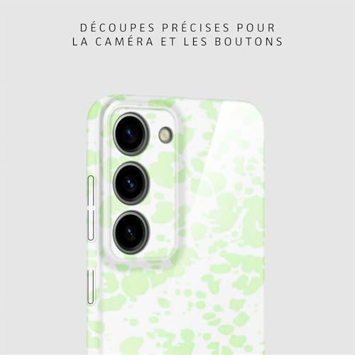 Coque Samsung S23 ONEFLOW menthe à pois avec protection caméra - 7