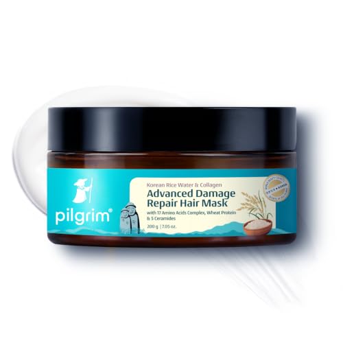 Pilgrim Unscented Korean Rice Water & Collagen Hair Mask - 200ml - Image 2