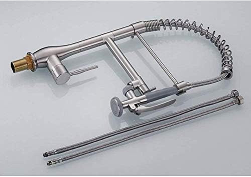 Kitchen Taps Tap Faucet Brushed Nickel Pull Down Spring Sink Swivel Spout Elevated Tank Mixer Torneira Cozinha