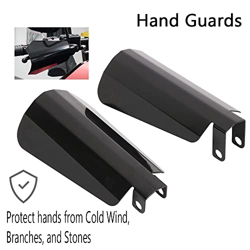 Motorcycle Handguards Coffin Cut Hand Guard Black For & 2006 & Older Baggers Electra Street Road Glide Road King & Fxr's With Upgraded Controls. #TOP4