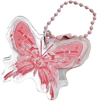Mode Acryl Keten Kleur Mobiele Telefoon Case Kettingen Vlinder Mobiele Telefoon Sleutelhanger Charm Decoratie Sieraden Accessoires