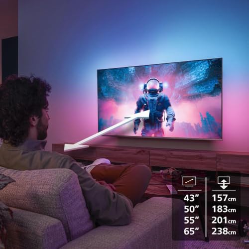 The One 120 hz - Pied central - QLED - AMBILIGHT 3 - UHD - TITAN OS PHILIPS - 65PUS9000