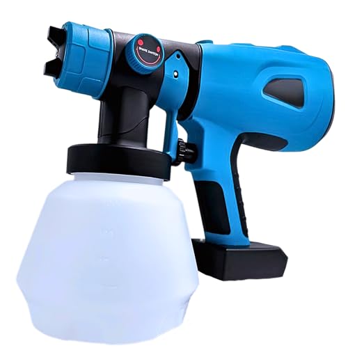 マキタ (Makita) バッテリー 対応 コードレス スプレーガン 充電式 ペイントガン 14.4V 18V 使用可能 互換 充電式 電動工具 日本語説明書 バッテリー 別売り(Blue)