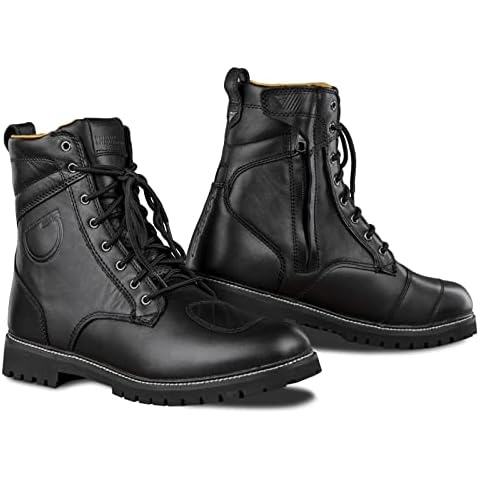 SHIMA THOMSON Reinforced Leather Biker Boots Cover