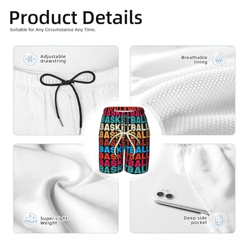 Baseball Glove Bat Teen Boys Swim Trunks Quick Dry Shorts Summer Beach Shorts for Big Boys4