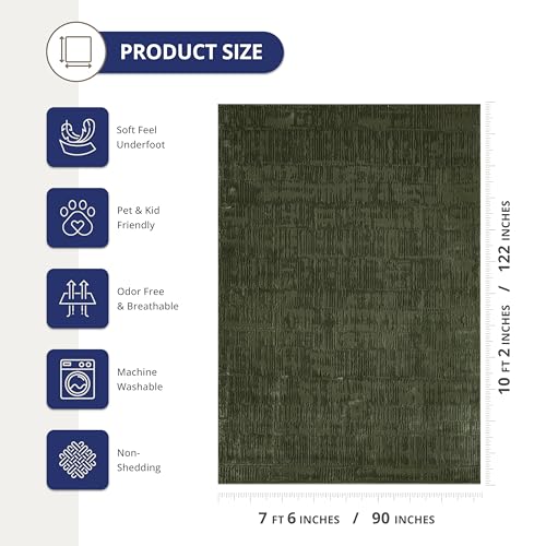 Tapete Abani verde salvia 8' x 10' moderno miniatura 2