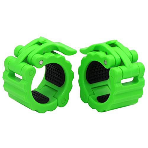 Disens Weight Bench Clamps,Bench Clamp For Weight,Lifting Clips Weight Clips For Bars,Weight Bar Clamps,Gym Clips,Non-Slip Barbell Clips Green Quick Release Standard Collars 2'' For Gym Weight-Lifting #TOP4