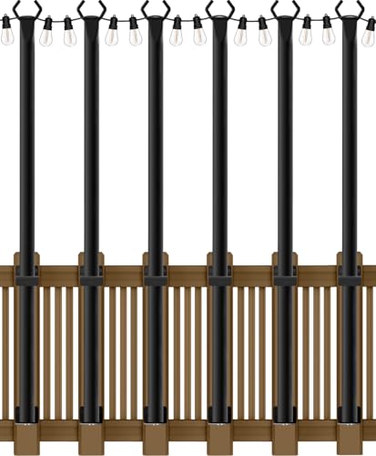 AILBTON 6 Pack 5ft String Light Poles