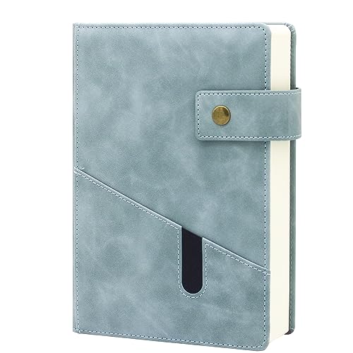 996DEMING Personalized Leather Notebook Journals for Men,B5 College Ruled 100gsm Lined Paper,Professional Notebook Notepads for Work,Leather Bound Daily Mens Journal for Writing,Custom Journal