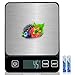 GIBOHOM Küchenwaage Digital, 10 KG Hochpräzise 1 g/0.1 oz Elektronische Kitchen Scale Edelstahl mit LCD Display & Tara-Funktion, Waage Küchenwaage Professionell 6 Maßeinheiten, 2 Batterien Inklusive
