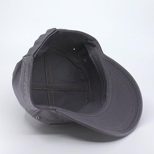 Image of The Vintage Year Heavy Stitching Washed Cotton Cadet Hat - Durable Military Baseball Cap for Men & Women, Outdoor Casual Wear