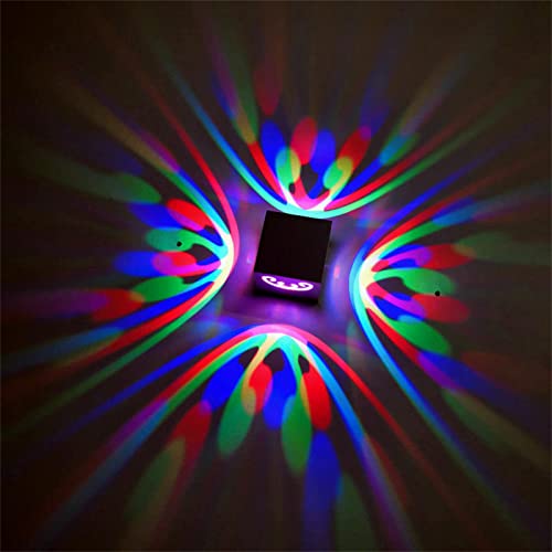 3W RGB bunte dimmbare LED-Wandleuchte, mit Fernbedienung, moderne Aluminiumdecken Beleuchtungsleiste KTV Wandleuchten Wandleuchte Cover