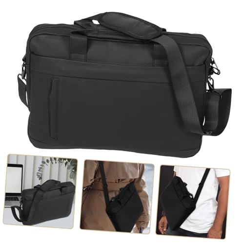 Bolso maletín para portátil negro con diseño minimalista uonlytech 7