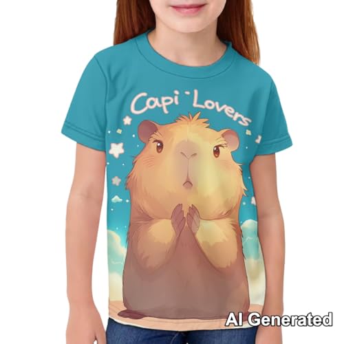 Image of Xhuibop Kids T Shirts for Boys Size 3-16 Girls Short Sleeve Sportswear Active Tops