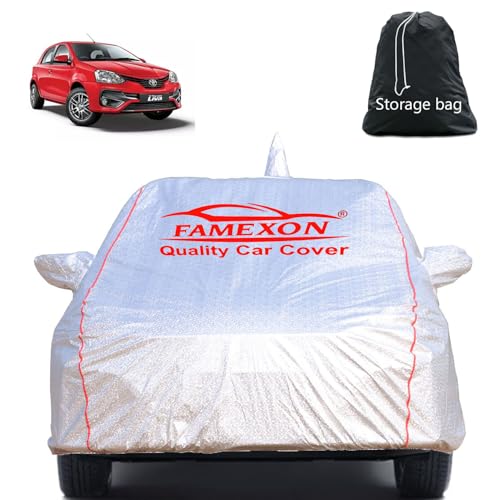 Image of Etios Liva Car Cover Waterproof with Free Bag and All Weather for Car Cover,100% Waterproof Outdoor Car Covers Rain Snow UV Dust Protection. Custom Fit