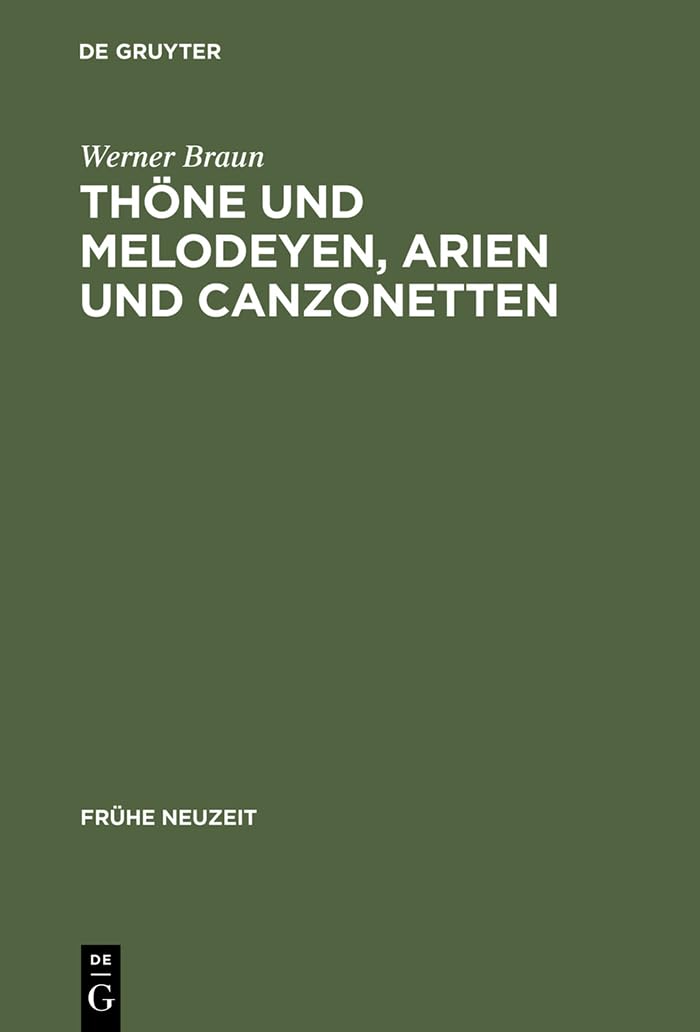 Thöne Und Melodeyen comprendre facilement la structure des arien du baroque allemand