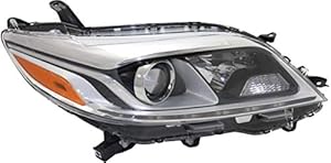 Evan Fischer Headlight Assembly Compatible with 2015-2019 Toyota Sienna Halogen XLE/Limited Models with LED DRL Passenger Side