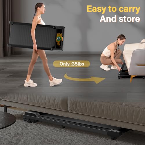 Airhot Walking Pad With Incline, Under Desk Treadmill For Home Office, 2.5Hp Portable Treadmills With Sports Dashboard & Remote Control, 4 In 1 Compact Treadmill thumb #5