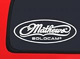 Mathews Solocam Logo'd - Archery - White Hunting window decal sticker