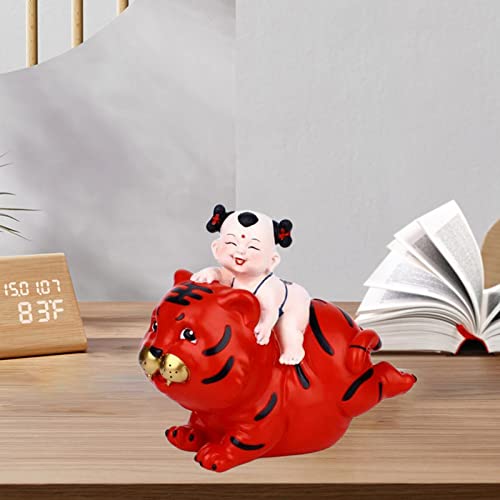 FAKEME Pequeno Piggy Bank Estatueta de Animais em Forma de Tigre Caixa de Economia de Brinquedos par