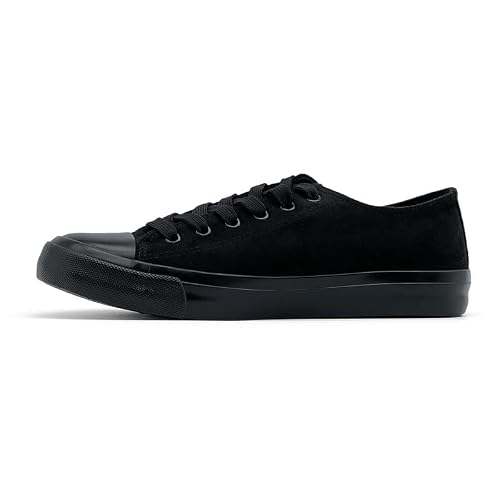 Image of Women’s Men’s Trainers Low Top Sneakers Casual Ladies Walking Shoes Outdoor Tennis Trainers Black