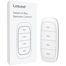 Linkind Plug Remote, Exclusive for Linkind/AiDot Smart Plug, Bluetooth Switch, Smart Outlet, Remote Button Control, On Off Power Switch, 98FT RF Range, Wire-Free, 1 Pack