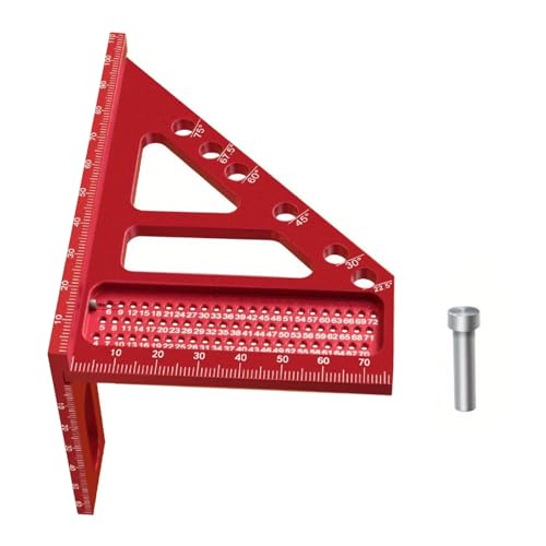 Aluminum Miters Square Ruler Woodworking Square High Accuracy Layout Measuring Tool With Clear Scalefor Projects Miters Protractors