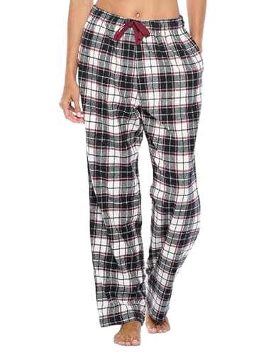 Image of Ashford & Brooks Women's Super Soft Flannel Plaid Pajama Sleep Pants